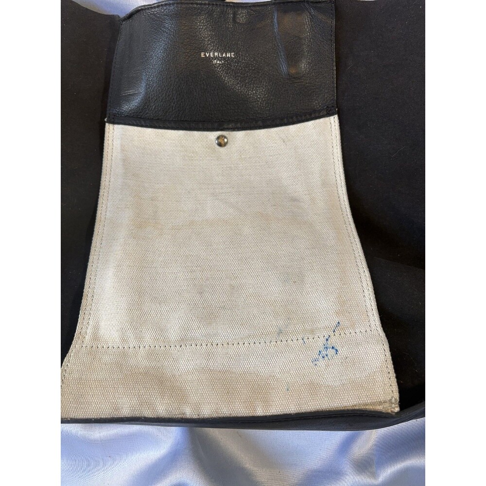 Everlane Petra Market Shoulder Tote Bag - Black Italian Leather - Picture 10 of 10